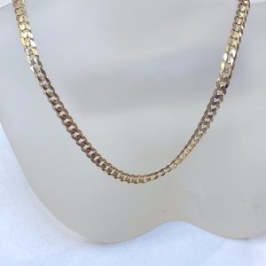 Cuban Necklace Solid 14K Gold
